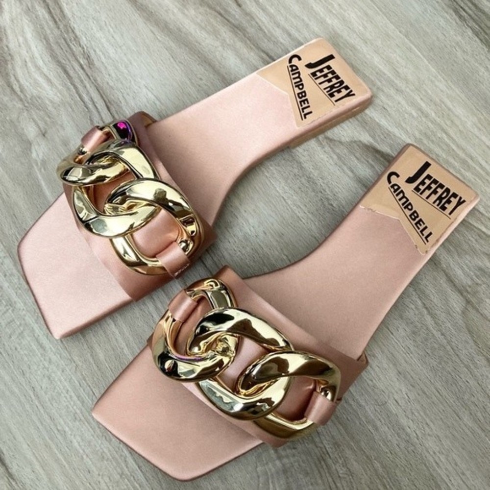NEW Jeffrey Campbell‎ Park Chain Slide Sandal 6 - Picture 2 of 4